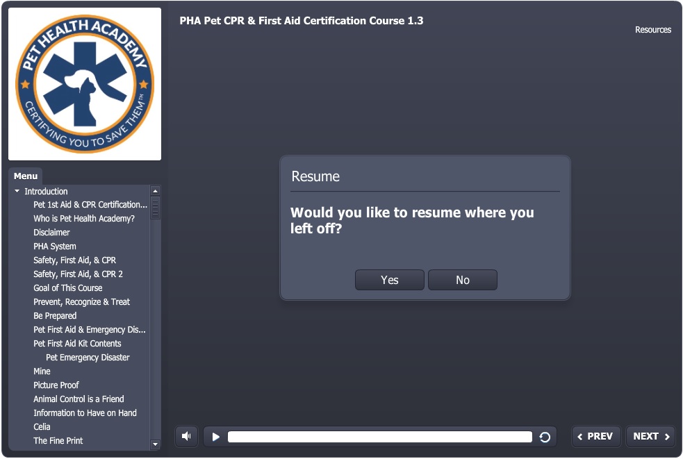 online pet cpr class